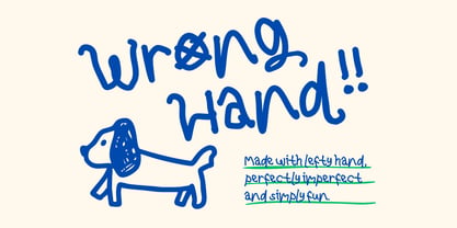 Wronghand Font Poster 1
