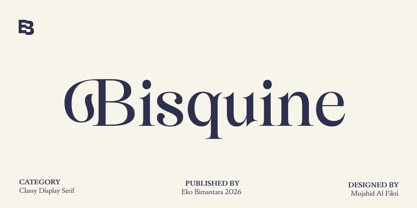 Bisquine Font Poster 1