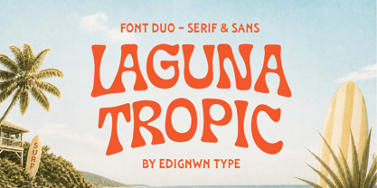 Laguna Tropic Font Poster 1