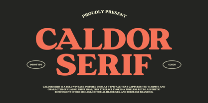 IT Caldor Font Poster 1