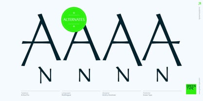 Artica Pro Font Poster 8