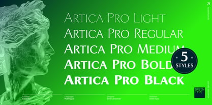Artica Pro Font Poster 3