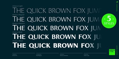 Artica Pro Font Poster 2