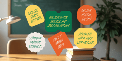 Saeton Markers Font Poster 4