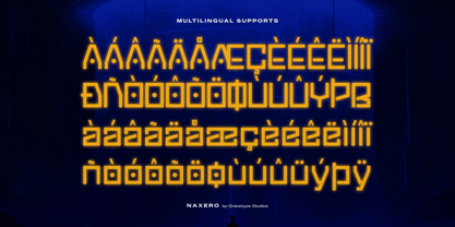 Naxero Font Poster 11