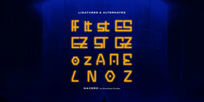Naxero Font Poster 12