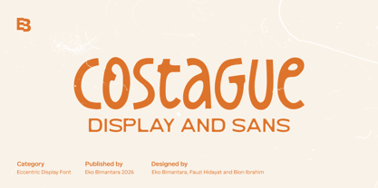 Costague Font Poster 1