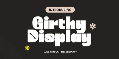 Girthy Display Font Poster 1