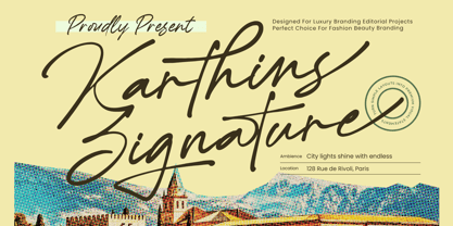 Karthins Font Poster 1
