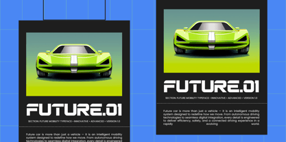 Gridline Minimal Font Poster 6