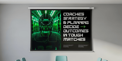 Gridline Minimal Font Poster 2