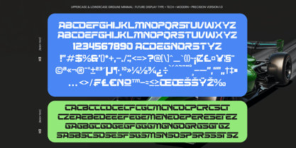 Gridline Minimal Font Poster 10