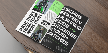 Gridline Minimal Font Poster 7