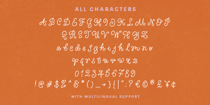 Curly Blush Font Poster 7