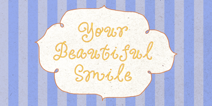 Curly Blush Font Poster 4