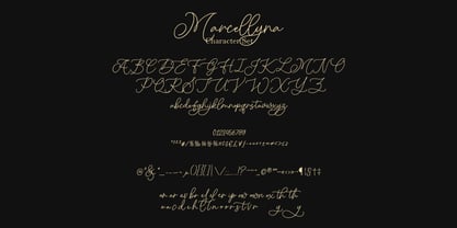 Marcellyna Font Poster 4