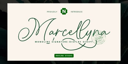 Marcellyna Font Poster 1