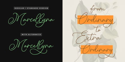 Marcellyna Font Poster 7