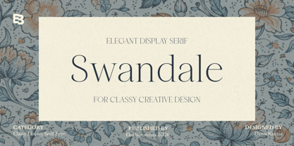 Swandale Font Poster 1