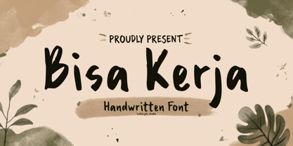 Bisa Kerja Font Poster 1