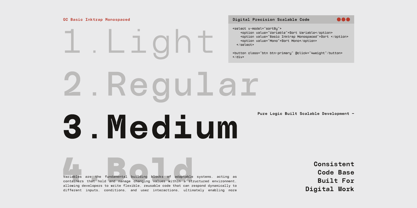 GC Basic Inktrap Monospace Font Poster 6
