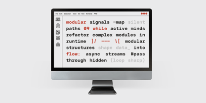 GC Basic Inktrap Monospace Font Poster 15