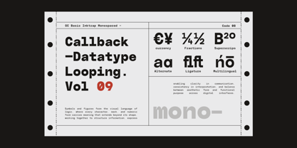 GC Basic Inktrap Monospace Font Poster 4