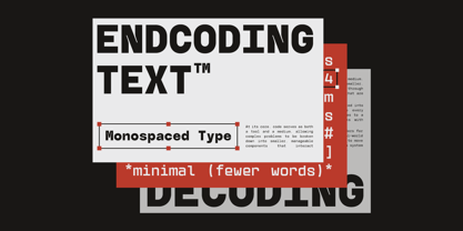 GC Basic Inktrap Monospace Font Poster 12