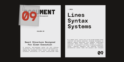 GC Basic Inktrap Monospace Font Poster 8