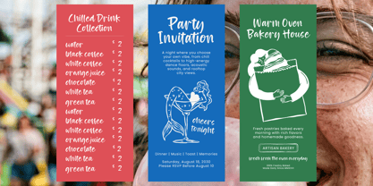 Cocktails Poetry Font Poster 4