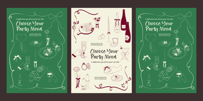 Cocktails Poetry Font Poster 2