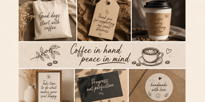 Roastery Handmade Font Poster 4