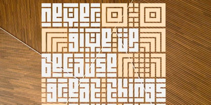 Kuficality Font Poster 3