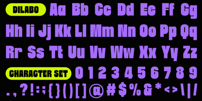 Dilabo Font Poster 9