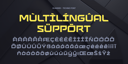 Glander Font Poster 12