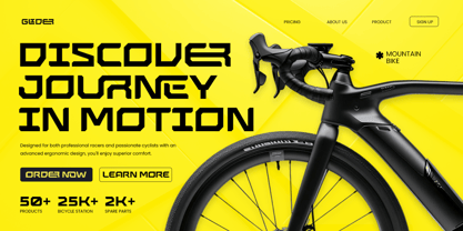 Glander Font Poster 4