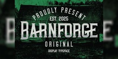 Barnforge Font Poster 1