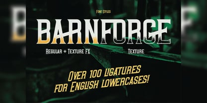 Barnforge Font Poster 5