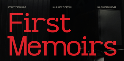 First Memoirs Font Poster 1