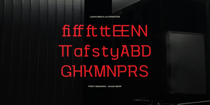 First Memoirs Font Poster 12