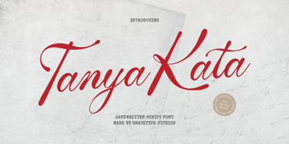Tanya Kata Font Poster 1