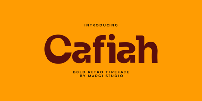 Cafiah Font Poster 1