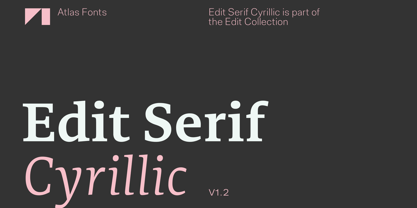 Edit Serif Cyrillic Font Poster 1