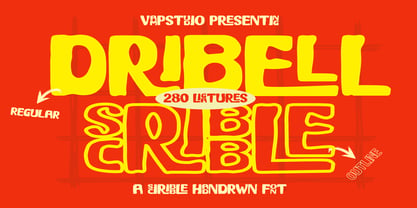 Dribell Scribble Font Poster 1