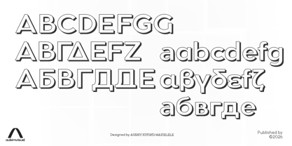 Aukim II Shadow Font Poster 4