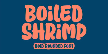 Boiled Shrimp Font Poster 1
