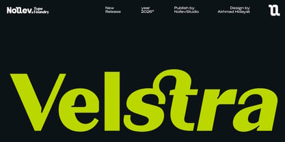 Velstra Font Poster 1