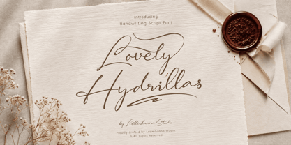 Lovely Hydrillas Font Poster 1