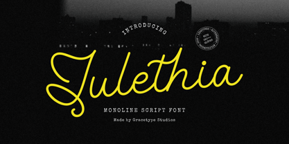 Julethia Font Poster 1