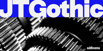 JTGothic Font Poster 1